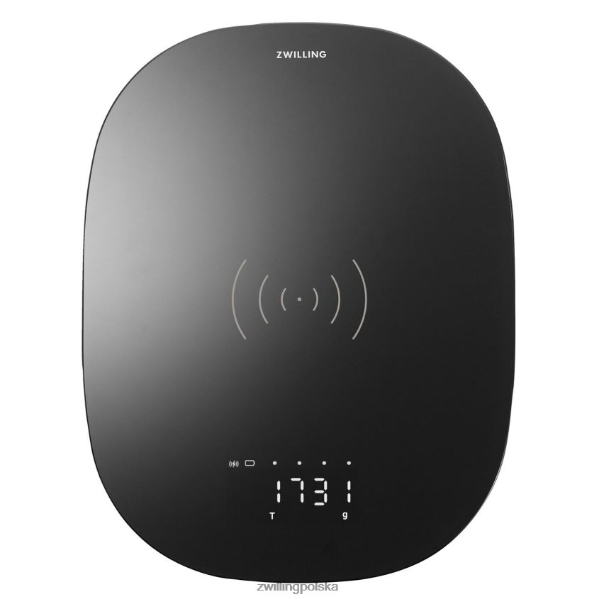 elektryczne pl Zwilling Waga kuchenna z bezprzewodowym ładowaniem enfinigy - czarna 48N488577
