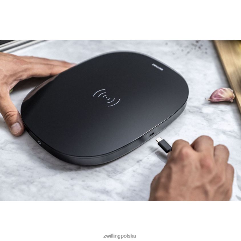 elektryczne pl Zwilling Waga kuchenna z bezprzewodowym ładowaniem enfinigy - czarna 48N488577