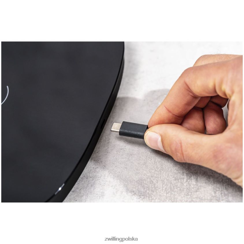 elektryczne pl Zwilling Waga kuchenna z bezprzewodowym ładowaniem enfinigy - czarna 48N488577