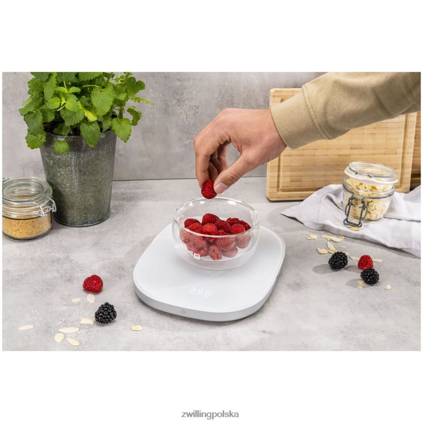 elektryczne pl Zwilling Waga kuchenna z bezprzewodowym ładowaniem enfinigy - srebrna 48N488578