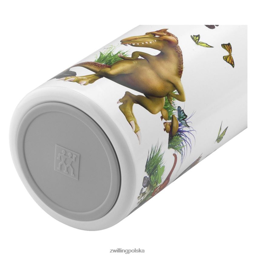 kuchnia pl Zwilling Dinos Dinos butelka do picia, 350 ml, stal nierdzewna, biało-szara 48N488534