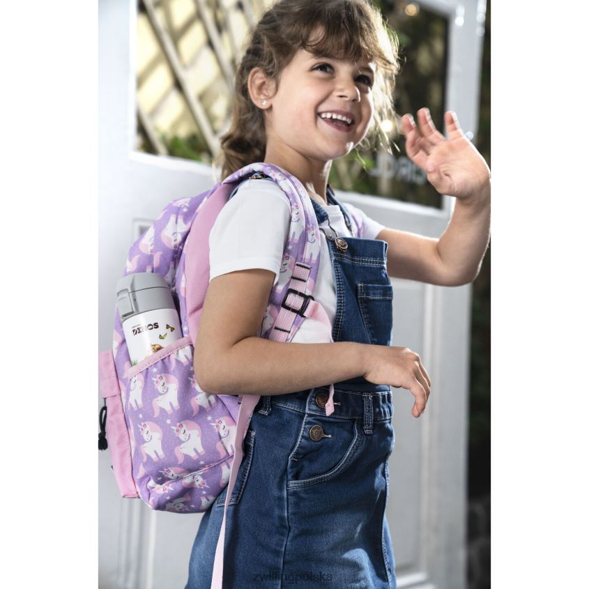 kuchnia pl Zwilling Dinos Dinos butelka do picia, 350 ml, stal nierdzewna, biało-szara 48N488534