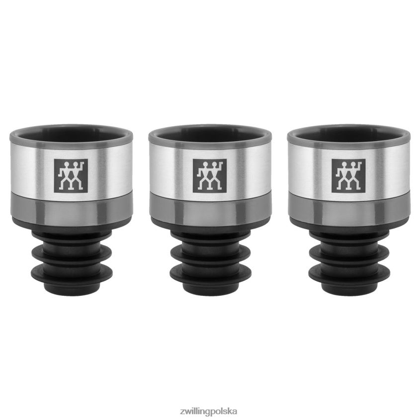 kuchnia pl Zwilling Fresh & Save 3-częściowy zestaw próżniowych uszczelniaczy do wina 48N488456
