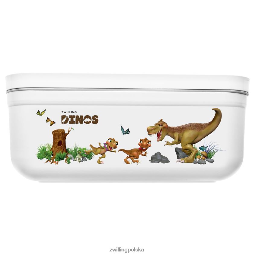 kuchnia pl Zwilling Fresh & Save l Dinos próżniowe pudełko na lunch, plastikowe, biało-szare 48N488513