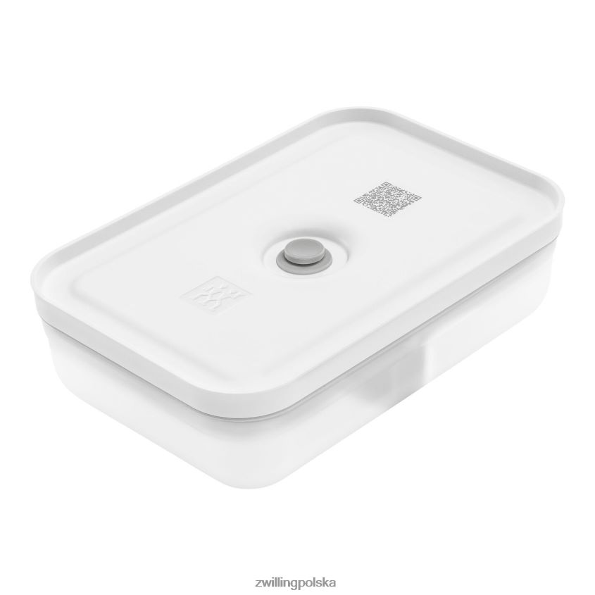 kuchnia pl Zwilling Fresh & Save l, płaskie próżniowe pudełko na drugie śniadanie, plastikowe, półprzezroczyste-szare 48N488473