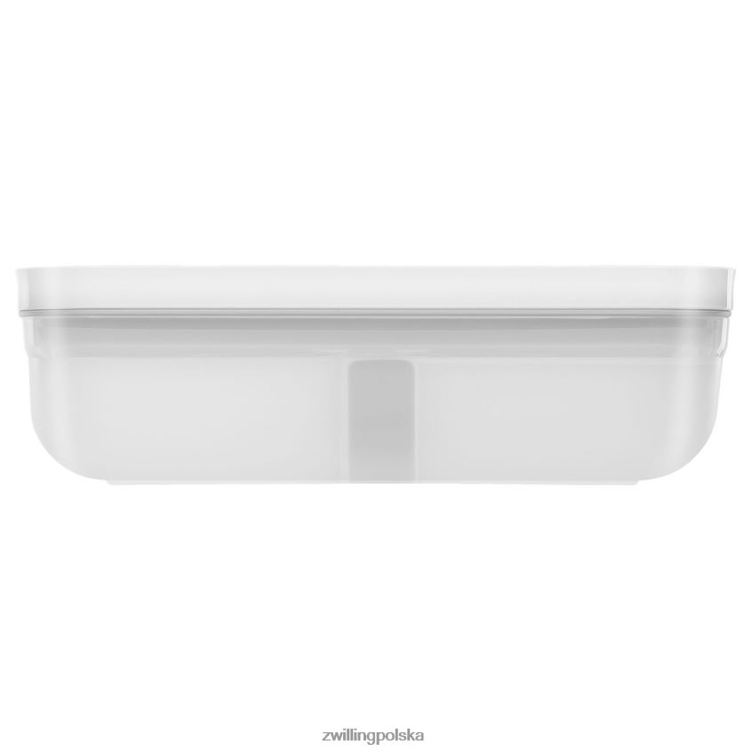 kuchnia pl Zwilling Fresh & Save l, płaskie próżniowe pudełko na drugie śniadanie, plastikowe, półprzezroczyste-szare 48N488473