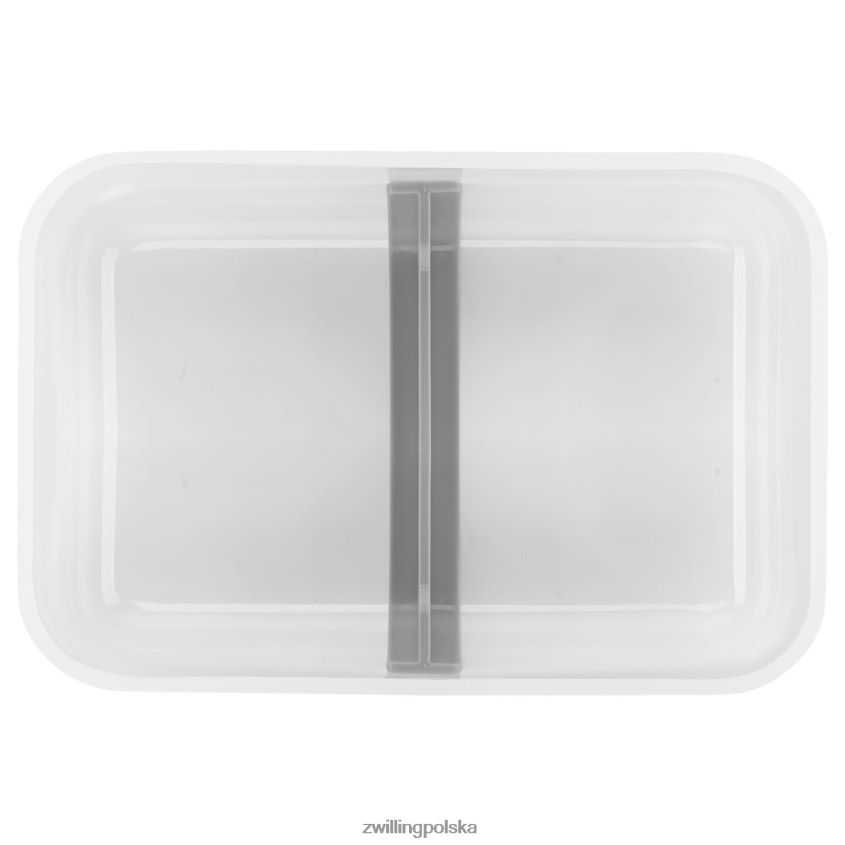 kuchnia pl Zwilling Fresh & Save l, płaskie próżniowe pudełko na drugie śniadanie, plastikowe, półprzezroczyste-szare 48N488473