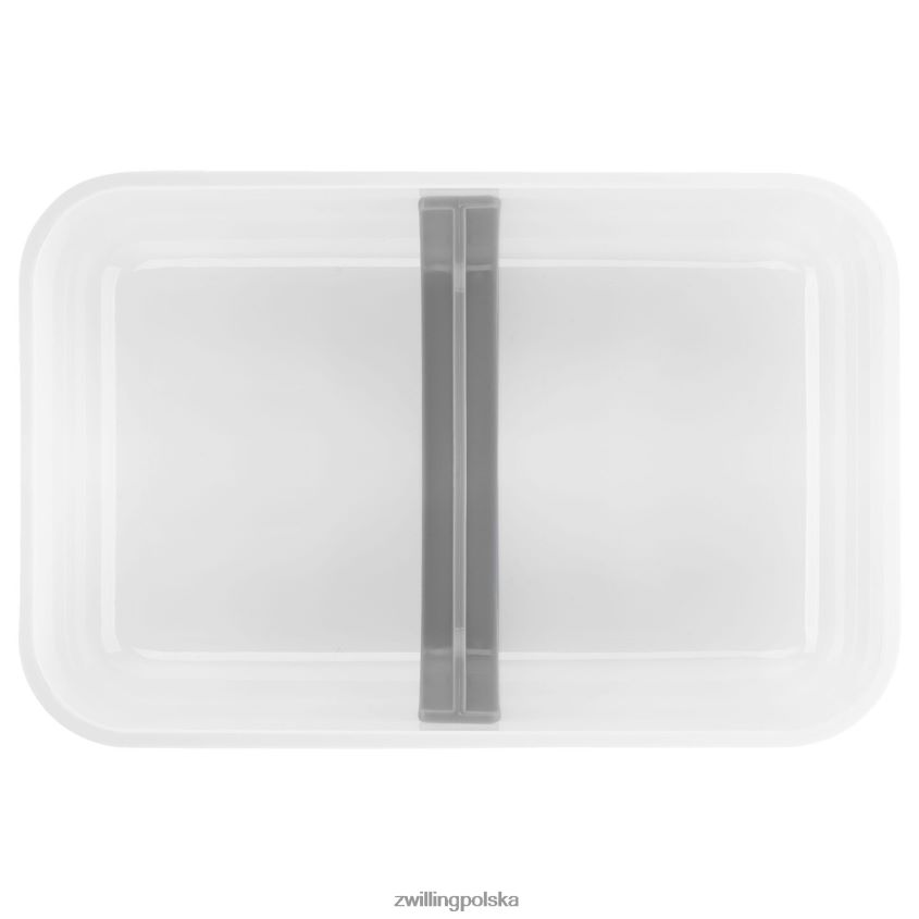 kuchnia pl Zwilling Fresh & Save l, płaskie próżniowe pudełko na lunch, plastik, biało-szary 48N488514