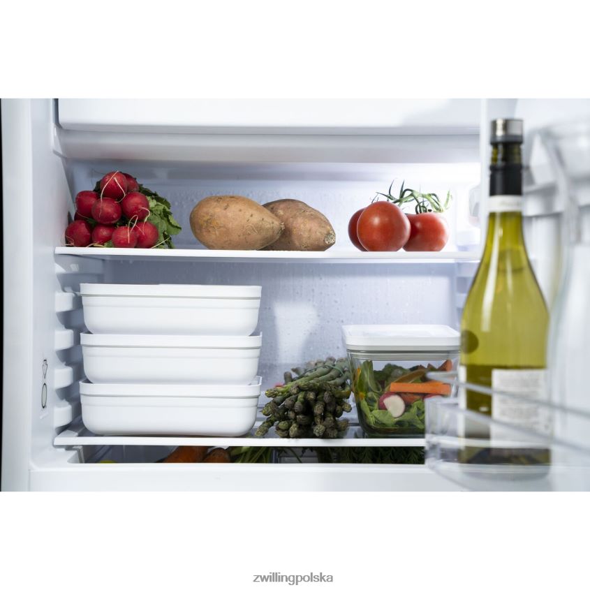 kuchnia pl Zwilling Fresh & Save l, płaskie próżniowe pudełko na lunch, plastik, biało-szary 48N488514