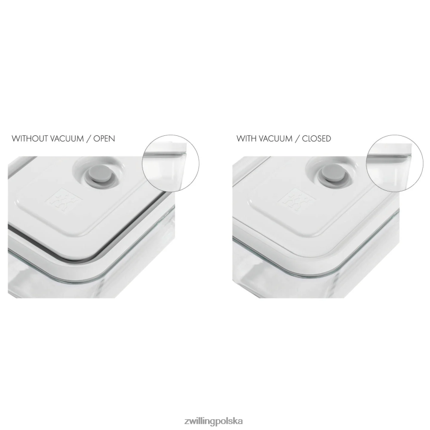kuchnia pl Zwilling Fresh & Save l pojemnik próżniowy, szklany, szary 48N488469