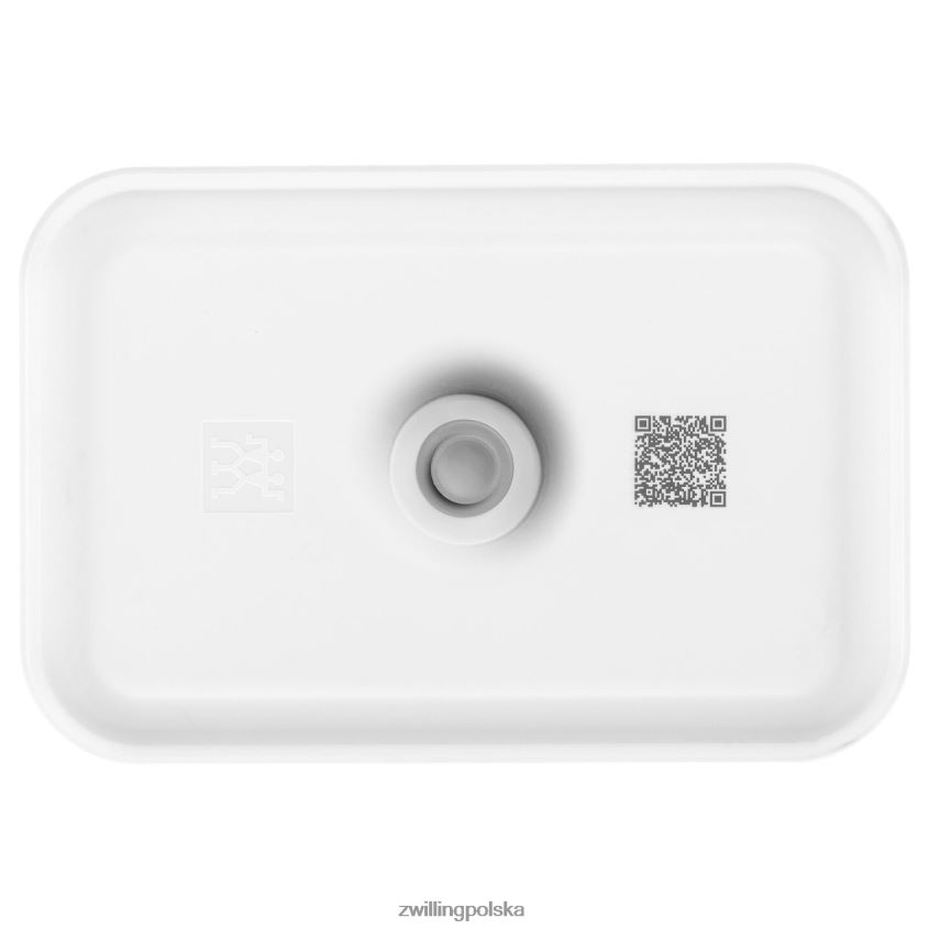 kuchnia pl Zwilling Fresh & Save l próżniowe pudełko na drugie śniadanie, plastikowe, biało-szare 48N488485