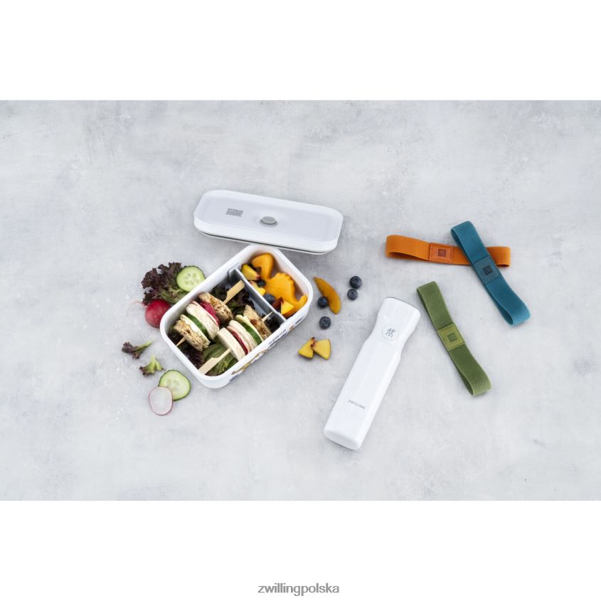 kuchnia pl Zwilling Fresh & Save m dinos próżniowe pudełko na lunch, plastikowe, biało-szare 48N488512