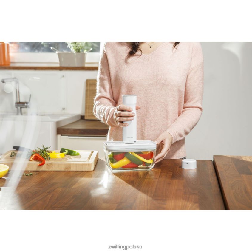 kuchnia pl Zwilling Fresh & Save m pojemnik próżniowy, szklany, szary 48N488482
