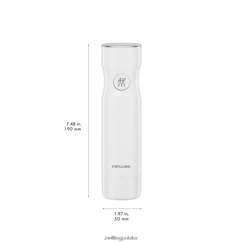 kuchnia pl Zwilling Fresh & Save pompa próżniowa z nasadką do ładowania, biała 48N488452