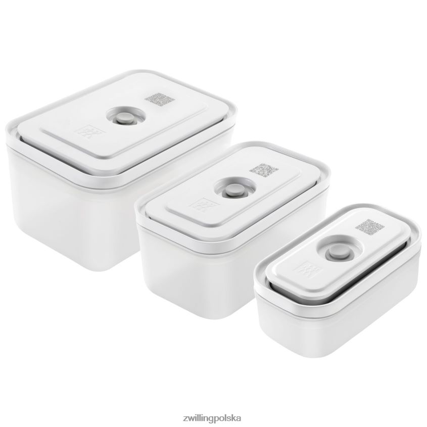 kuchnia pl Zwilling Fresh & Save s/m/l / 3-częściowy pojemnik próżniowy, plastikowy, półprzezroczysto-szary 48N488476