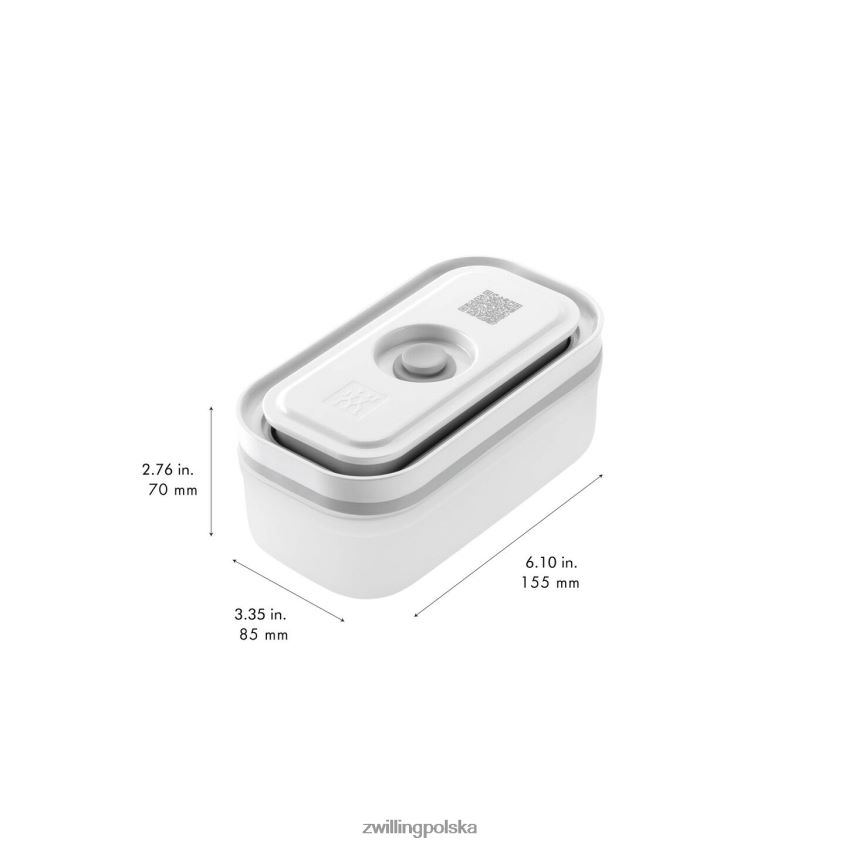 kuchnia pl Zwilling Fresh & Save s/m/l / 3-częściowy pojemnik próżniowy, plastikowy, półprzezroczysto-szary 48N488476