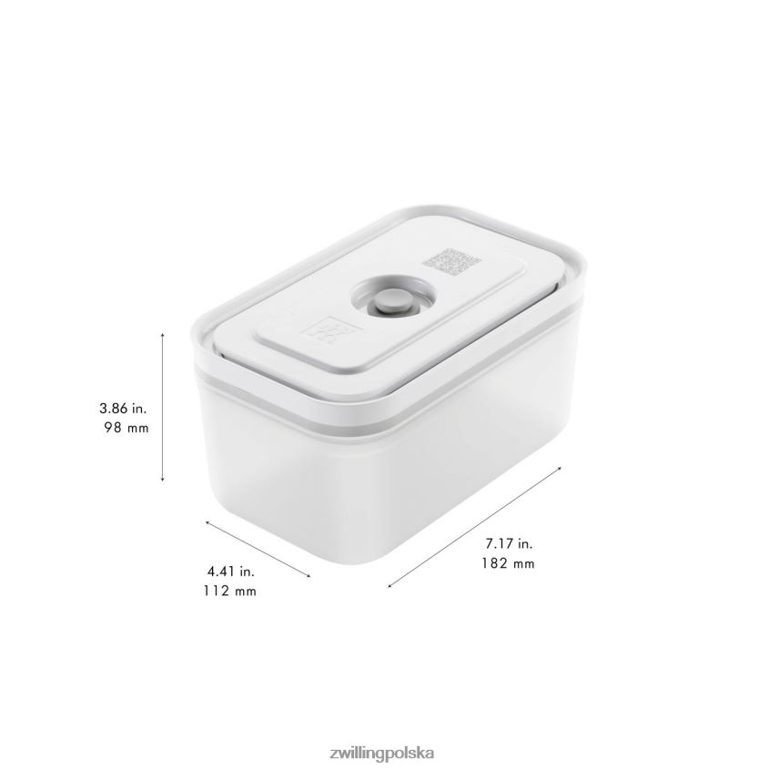 kuchnia pl Zwilling Fresh & Save s/m/l / 3-częściowy pojemnik próżniowy, plastikowy, półprzezroczysto-szary 48N488476