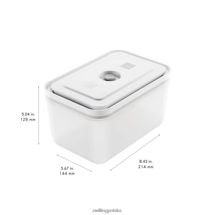 kuchnia pl Zwilling Fresh & Save s/m/l / 3-częściowy pojemnik próżniowy, plastikowy, półprzezroczysto-szary 48N488476