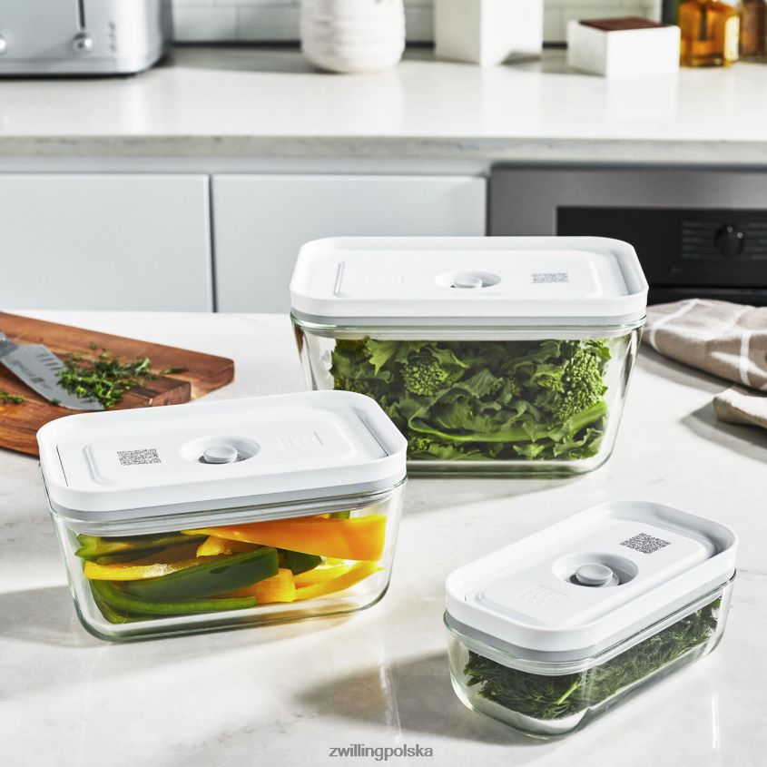 kuchnia pl Zwilling Fresh & Save s/m/l / 3-częściowy zestaw pojemników próżniowych, szary 48N488451
