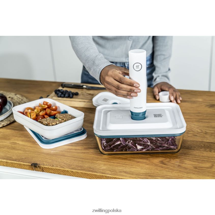 kuchnia pl Zwilling Pojemnik do lodówki próżniowej Fresh & Save, szkło, la mer 48N488487