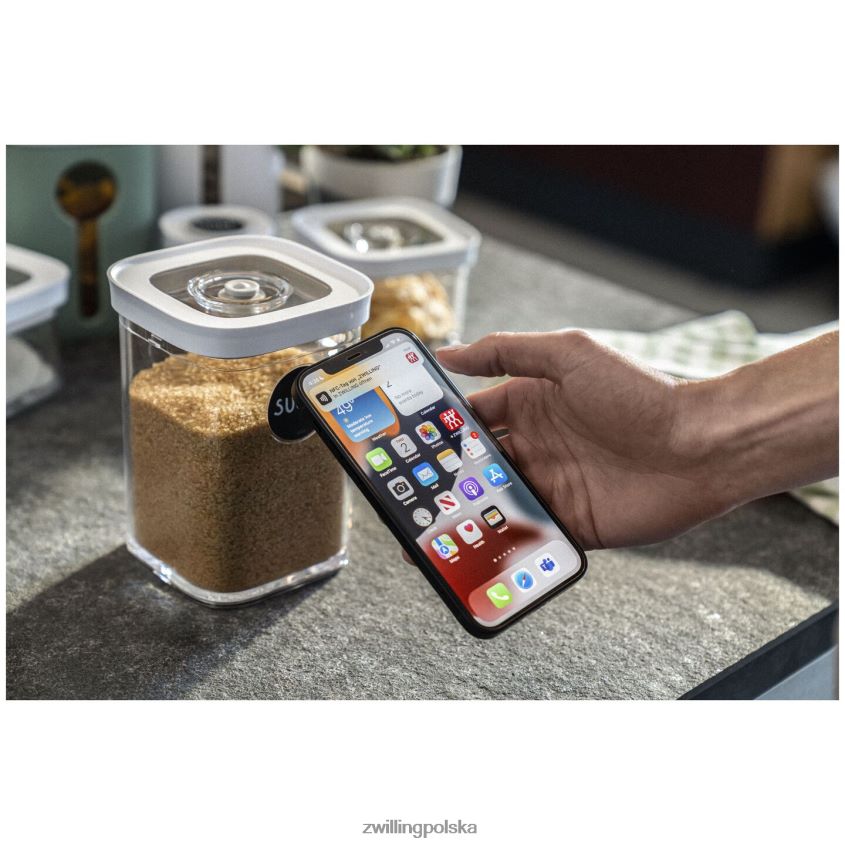 kuchnia pl Zwilling Pojemnik na kostki Fresh & Save 2s, 0,875 qt, przezroczysty-biały 48N488526