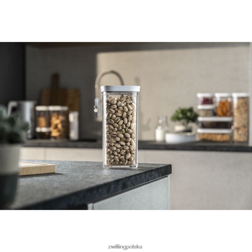 kuchnia pl Zwilling Pojemnik na kostki Fresh & Save 3s, 1,25 qt, przezroczysty-biały 48N488499