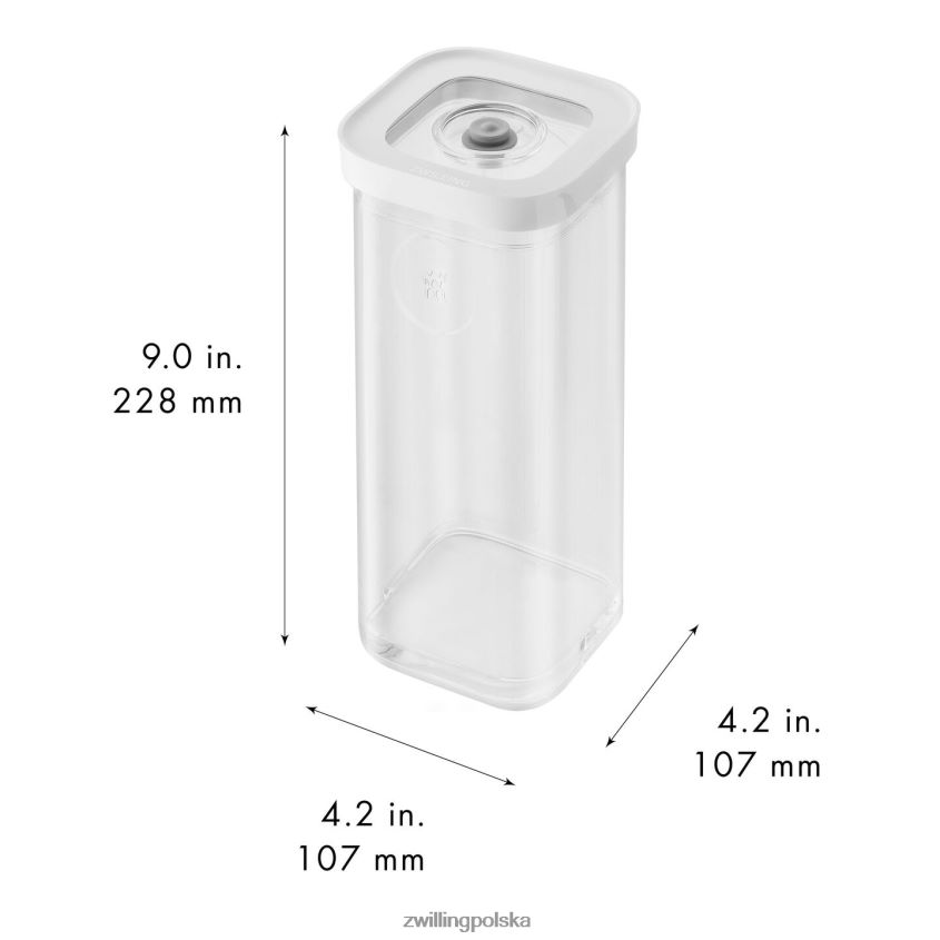 kuchnia pl Zwilling Pojemnik na kostki Fresh & Save 3s, 1,25 qt, przezroczysty-biały 48N488499
