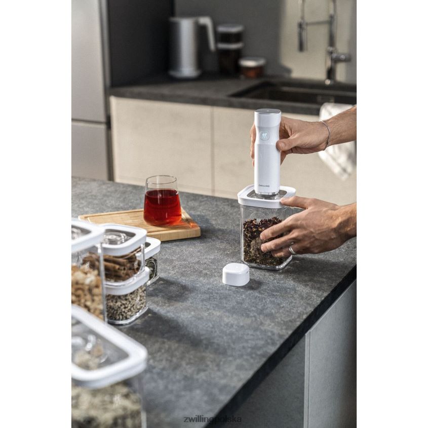 kuchnia pl Zwilling Pojemnik na kostki Fresh & Save l, 1,75 qt, przezroczysty-biały 48N488475