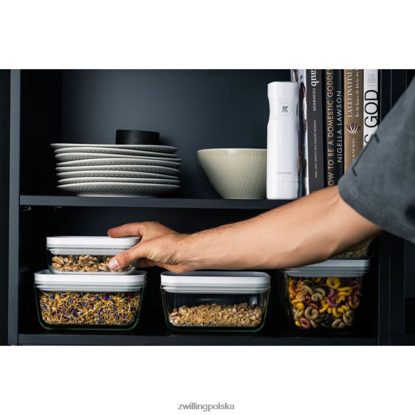kuchnia pl Zwilling Pojemnik próżniowy Fresh & Save s, szklany, szary 48N488492