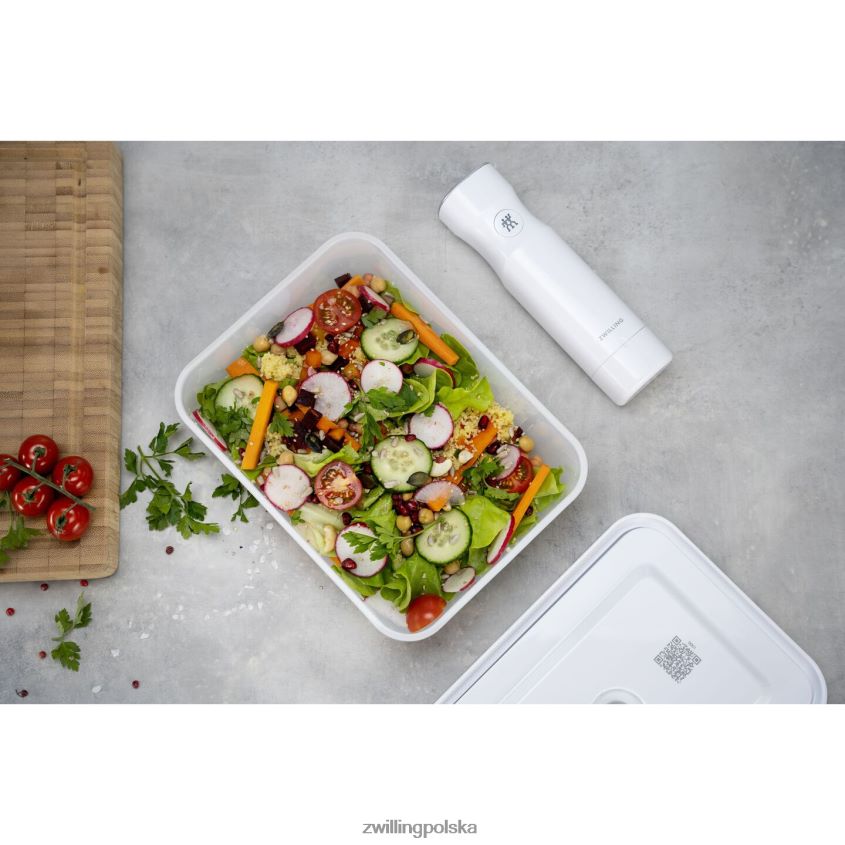 kuchnia pl Zwilling Pojemnik próżniowy do lodówki Fresh & Save, plastikowy, półprzezroczysto-szary 48N488486