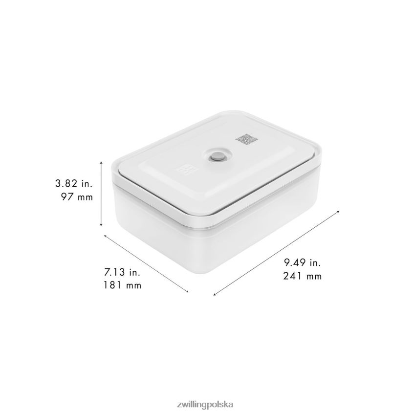 kuchnia pl Zwilling Pojemnik próżniowy do lodówki Fresh & Save, plastikowy, półprzezroczysto-szary 48N488486