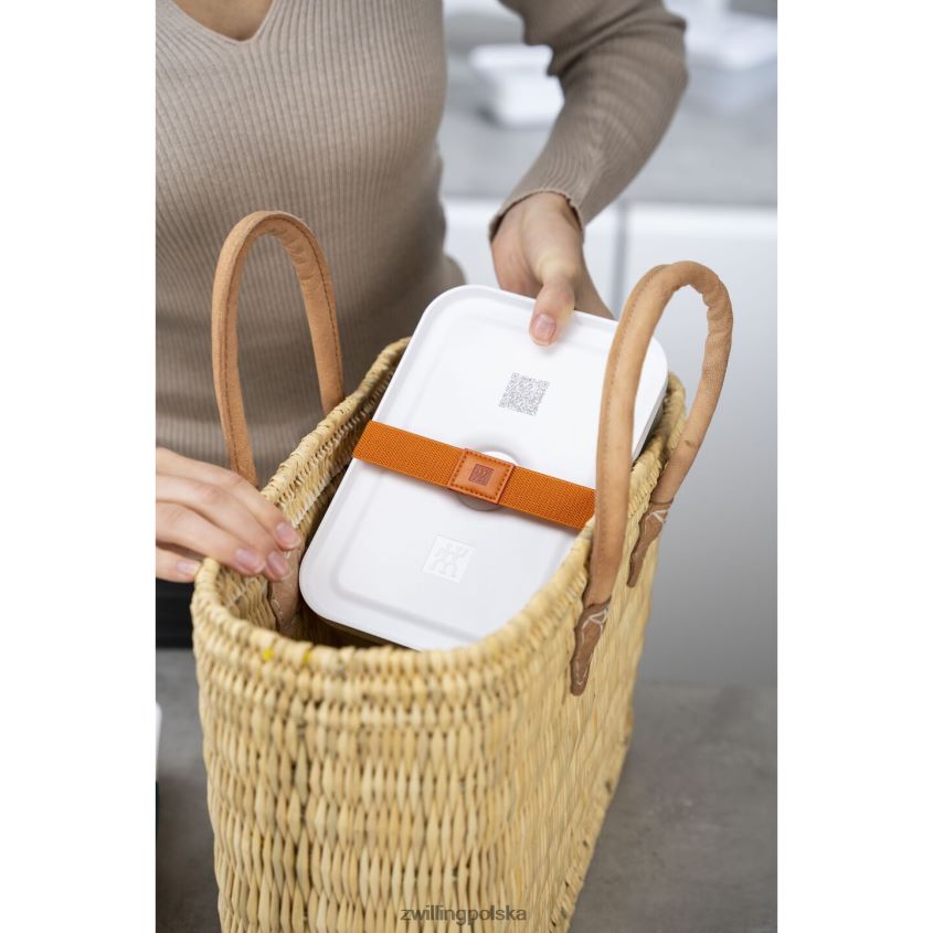 kuchnia pl Zwilling Pudełko na lunch próżniowe Fresh & Save m, plastikowe, biało-szare 48N488504