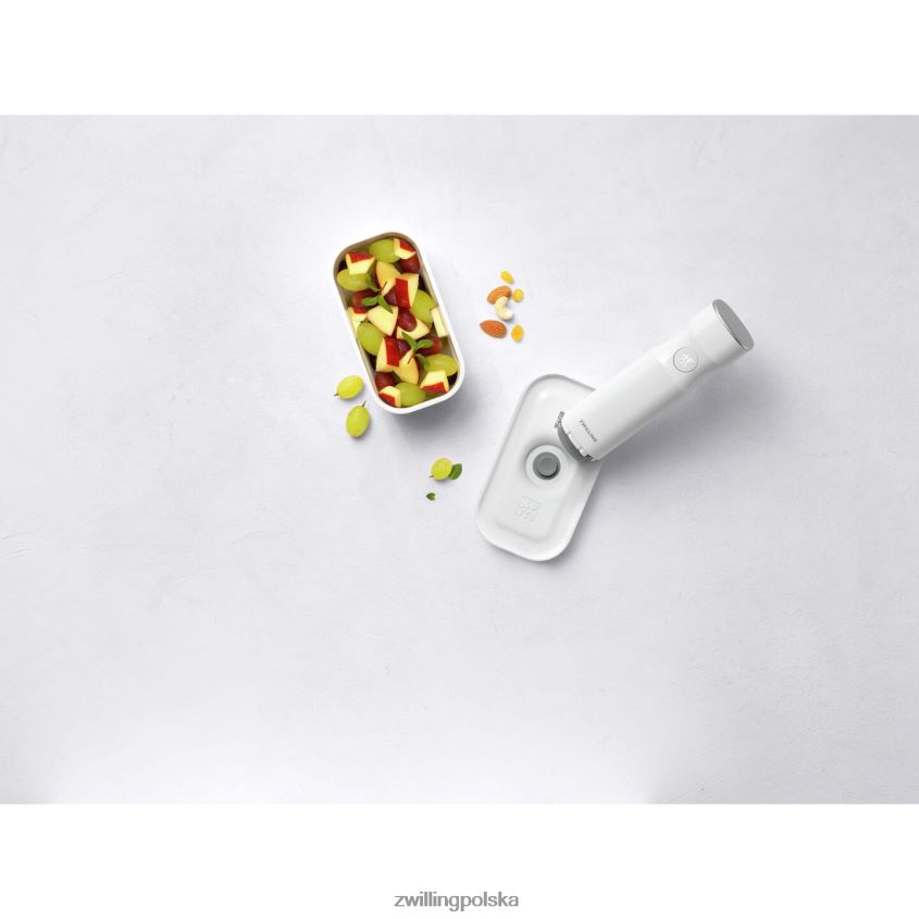 kuchnia pl Zwilling Pudełko próżniowe na lunch Fresh & Save s, plastikowe, biało-szare 48N488501