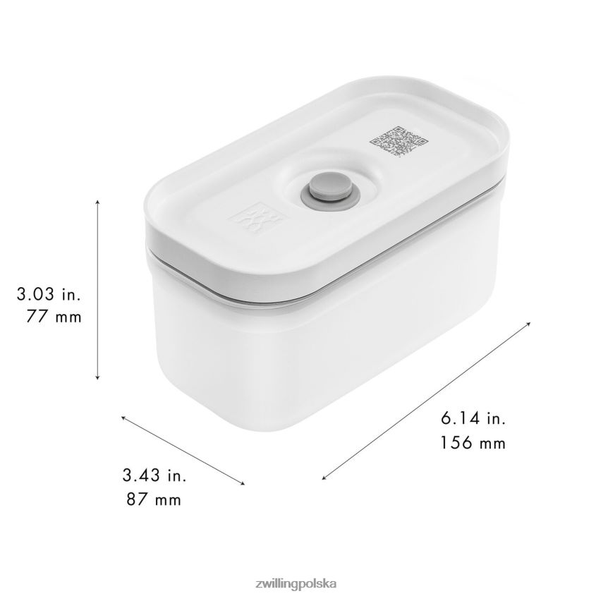 kuchnia pl Zwilling Pudełko próżniowe na lunch Fresh & Save s, plastikowe, półprzezroczyste-szare 48N488502