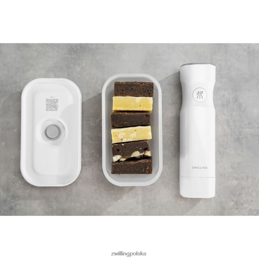 kuchnia pl Zwilling Pudełko próżniowe na lunch Fresh & Save s, plastikowe, półprzezroczyste-szare 48N488502