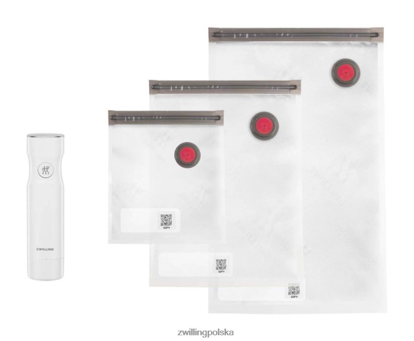 kuchnia pl Zwilling Zestaw Fresh & Save z pompką i torebką, s/m/l / 4 szt., biały 48N488524
