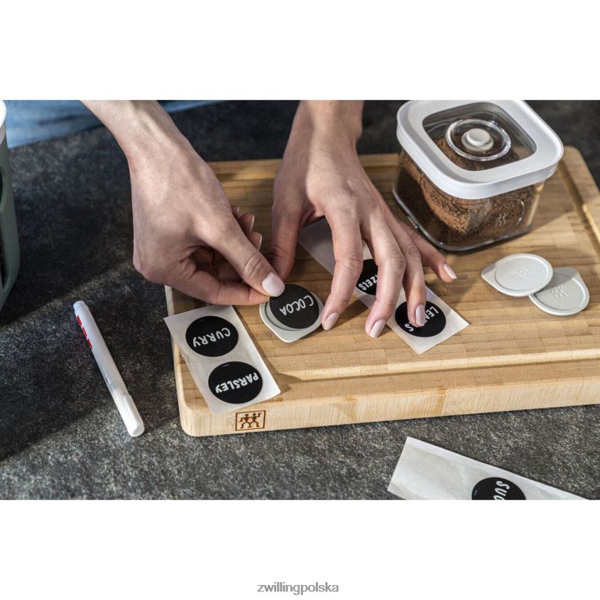 kuchnia pl Zwilling Zestaw pojemników na kostki Fresh & Save z pompą próżniową, mały, 7-częściowy, przezroczysty-biały 48N488525