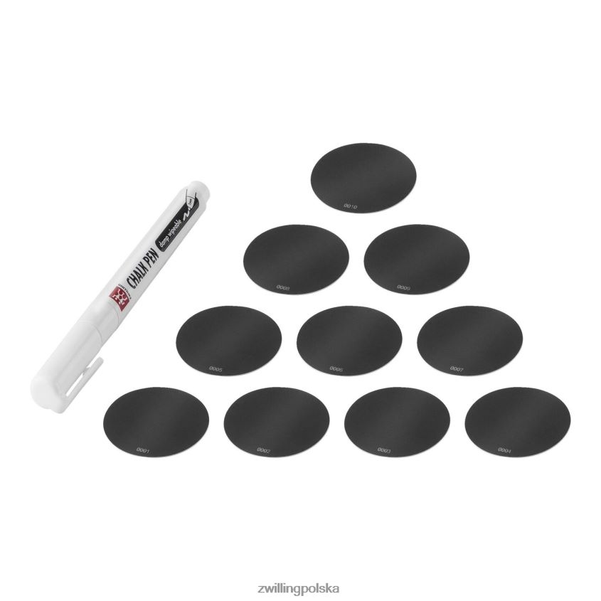 kuchnia pl Zwilling Zestaw silikonowych etykiet Fresh & Save Cube z markerem kredowym, 11 szt 48N488480