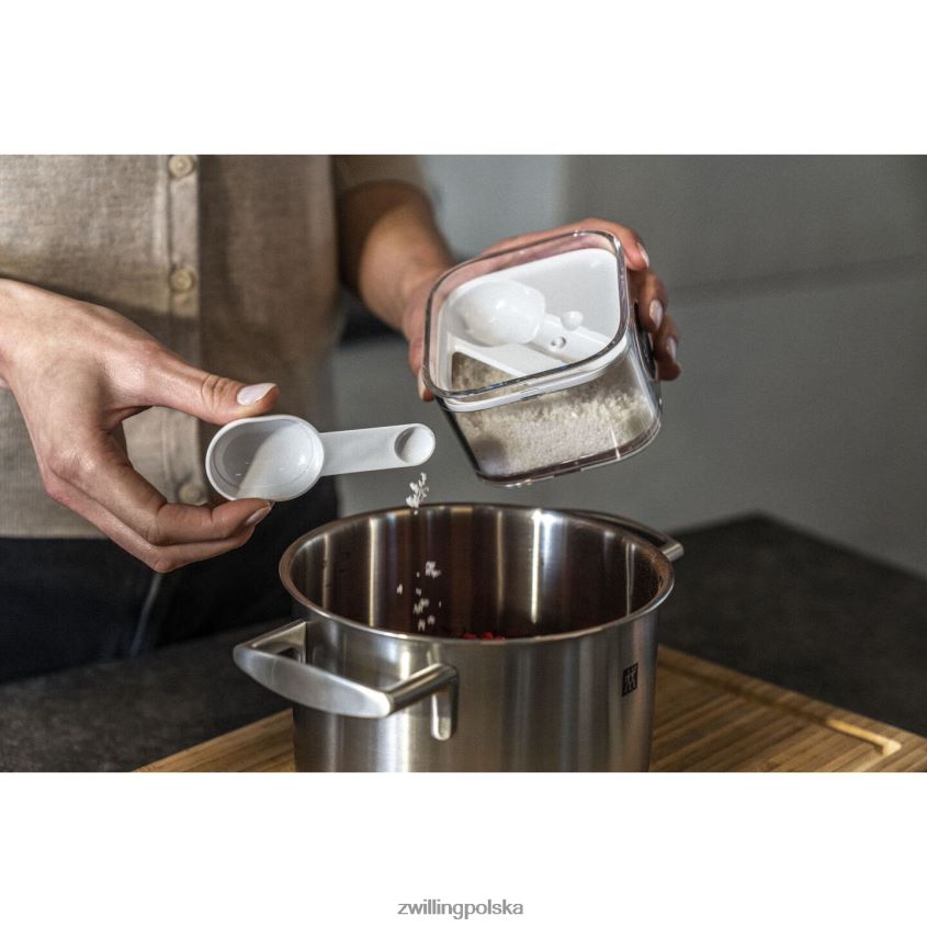 kuchnia pl Zwilling pojemnik na kostki Fresh & Save, 0,35 qt, przezroczysty-biały 48N488481