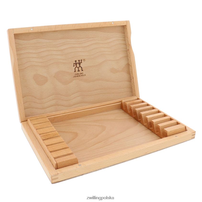 sztućce pl Zwilling zestawy do steków 8-częściowy zestaw noży do steków ze stali nierdzewnej z drewnianym etui 48N48852