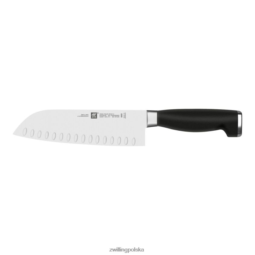 sztućce pl Zwilling Twin Four Star II 7-calowy nóż santoku z wydrążoną krawędzią 48N488403