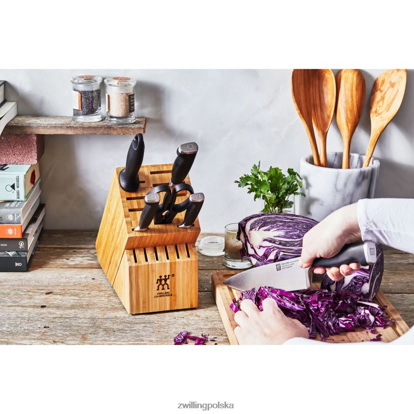 sztućce pl Zwilling Twin Four Star ii 7-częściowy, zestaw bloków noży 48N488378