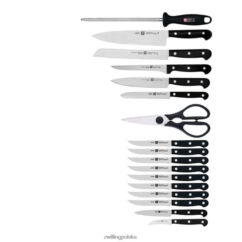 sztućce pl Zwilling twin gourmet 18-częściowy zestaw bloków noży, kolor naturalny 48N48812
