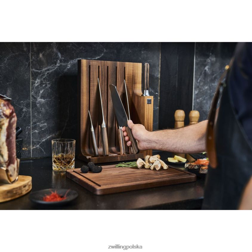 sztućce pl Zwilling twin 1731 7-częściowy zestaw bloków noży, brązowy 48N488367