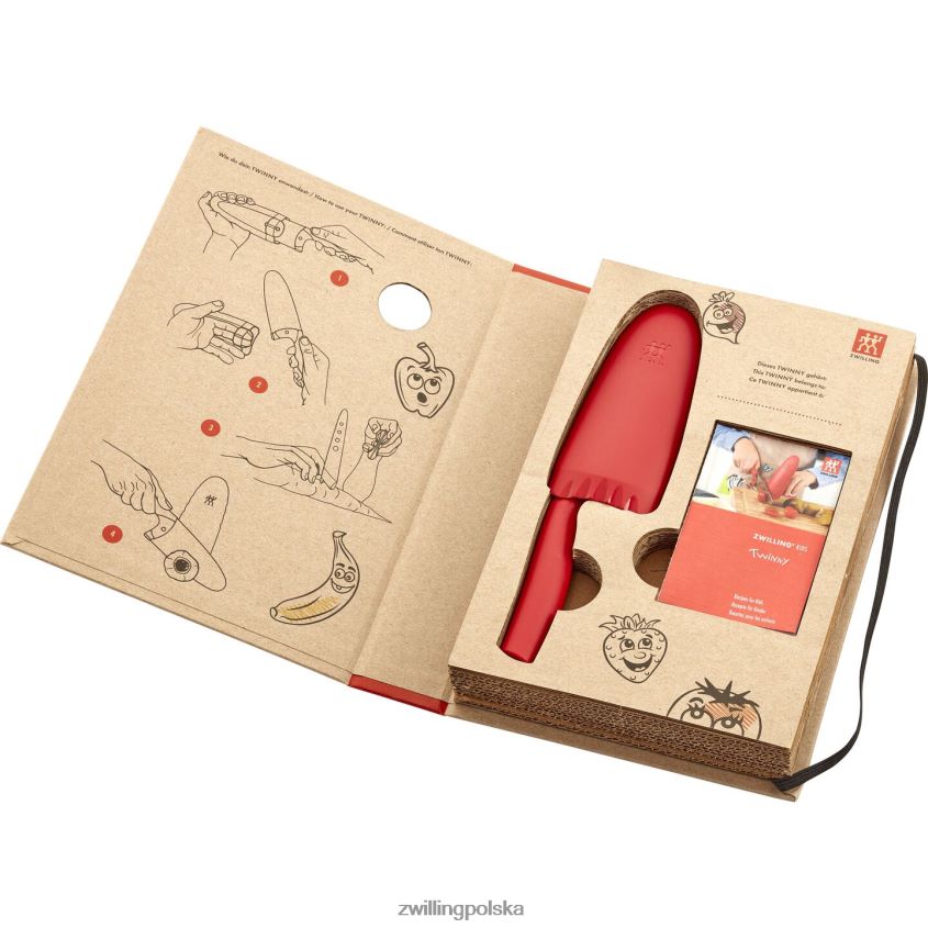 sztućce pl Zwilling twinny 4,25 cala, nóż szefa kuchni, czerwony 48N48898