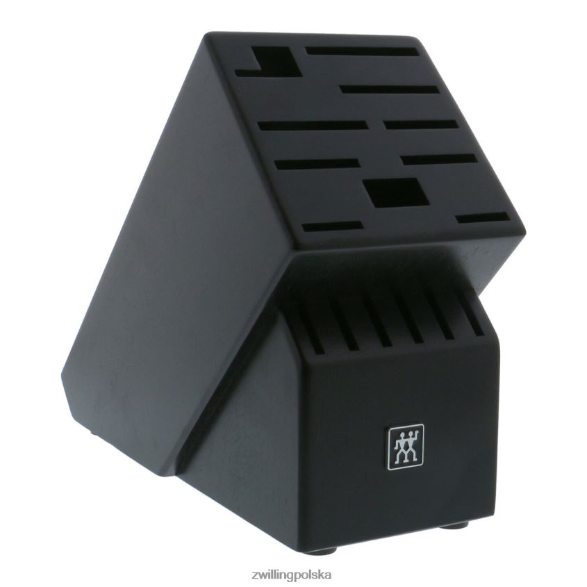 sztućce pl Zwilling popiół magazynowy, drewno kauczukowe, podwójny czarny blok noża pusty 48N488247