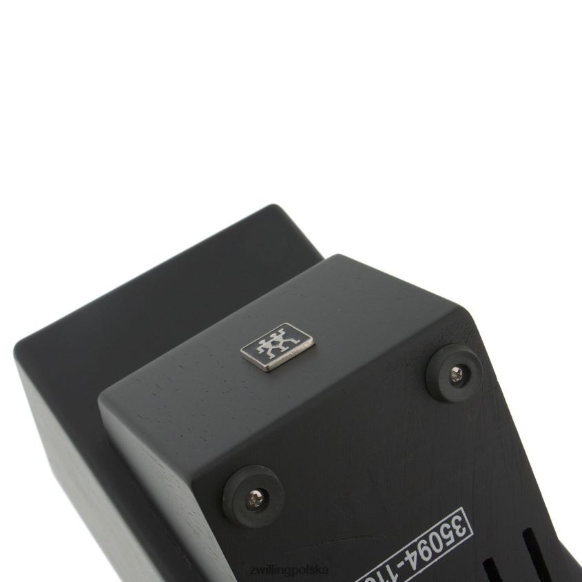 sztućce pl Zwilling popiół magazynowy, drewno kauczukowe, podwójny czarny blok noża pusty 48N488247