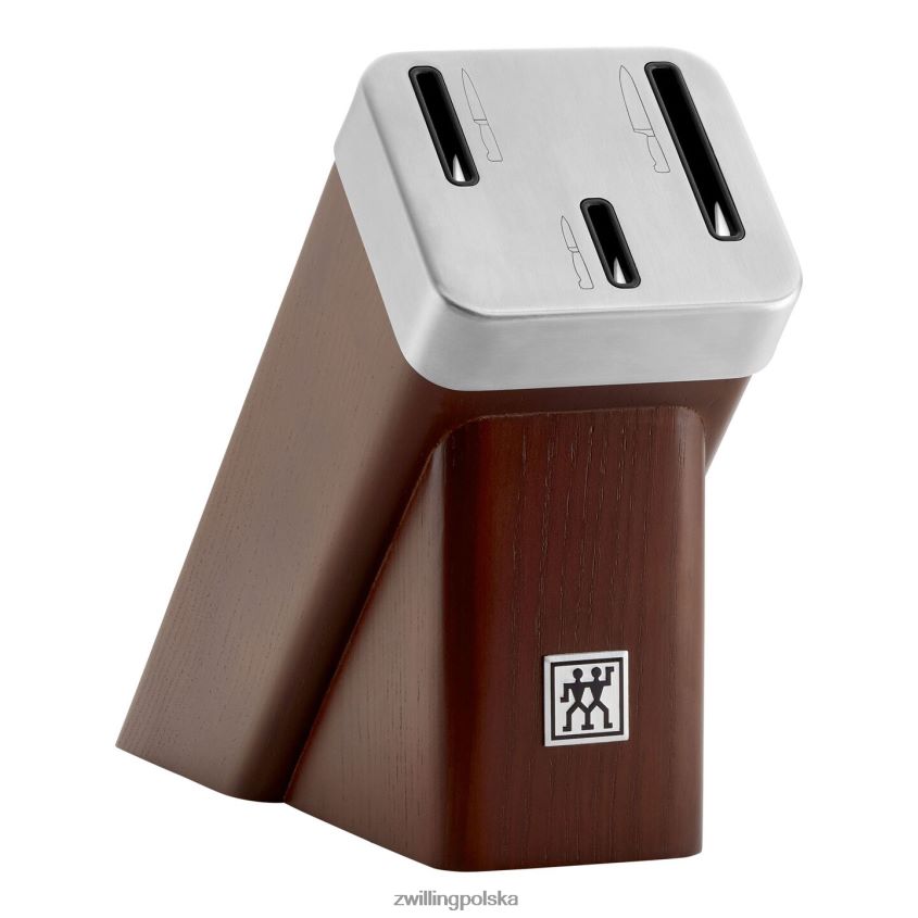 sztućce pl Zwilling czterogwiazdkowy 4-częściowy zestaw noży z blokiem samoostrzącym, brązowy 48N488127