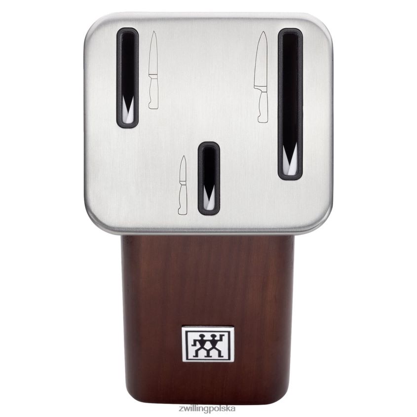 sztućce pl Zwilling czterogwiazdkowy 4-częściowy zestaw noży z blokiem samoostrzącym, brązowy 48N488127