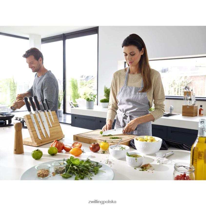 sztućce pl Zwilling czterogwiazdkowy nóż do przygotowawczy o średnicy 5,5 cala, ząbkowany brzeg 48N488418